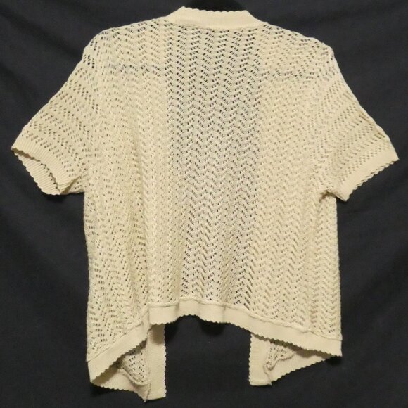 JASON MAXWELL | large | Short Sleeve Open Knit Cardigan - Picture 2 of 16